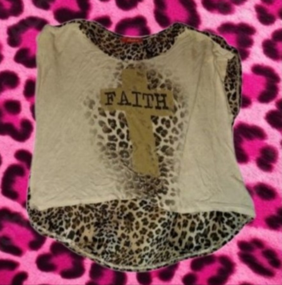 Y2K Cheetah Scene Top